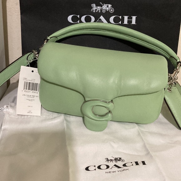 Coach Bags Coach Tabby 8 Shoulder Handbag In Pale Pistachio Pillow